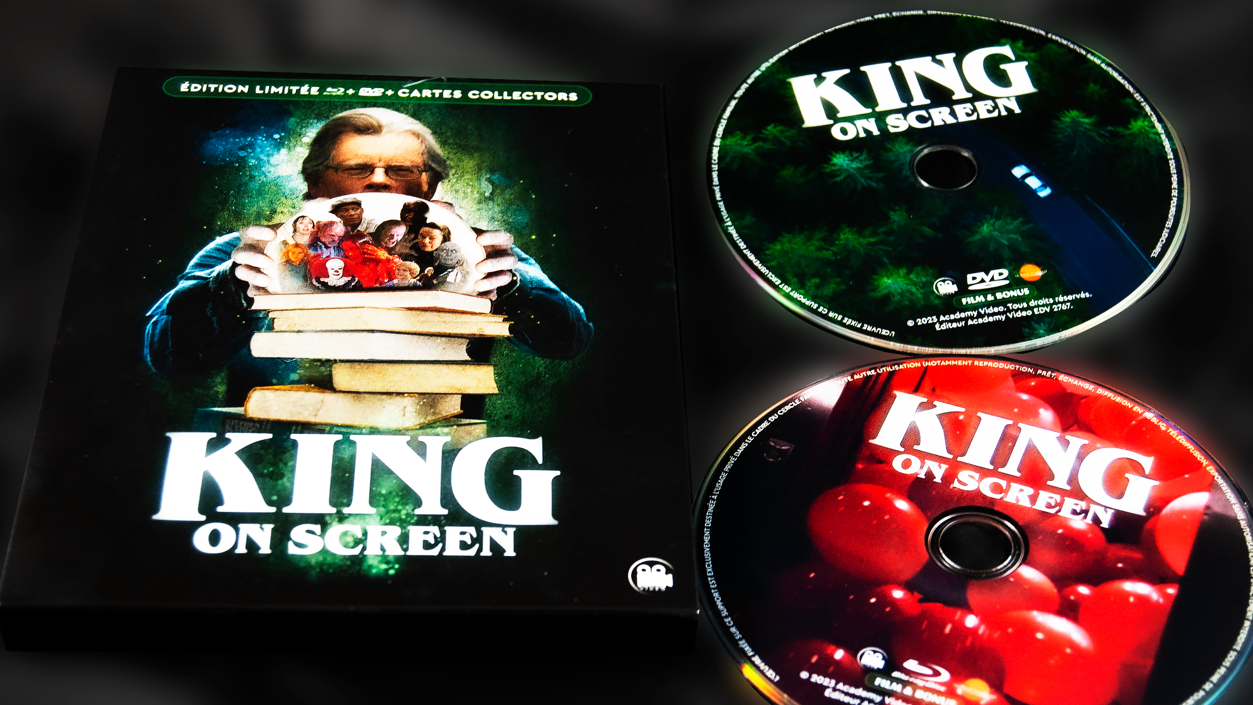 Bluray DVD du documentaire King on Screen sur les adaptations de Stephen King