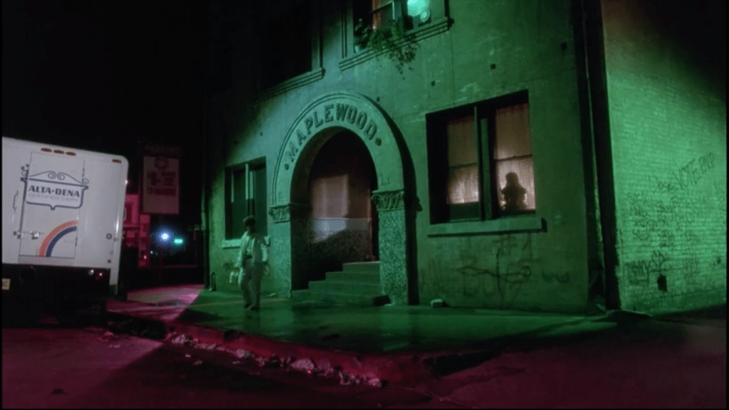 Décor en vert et violet