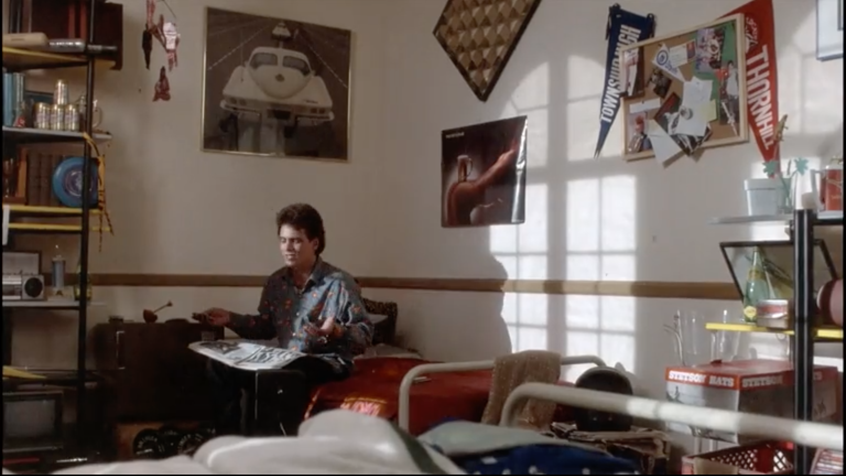 AJ dans sa chambre d'université