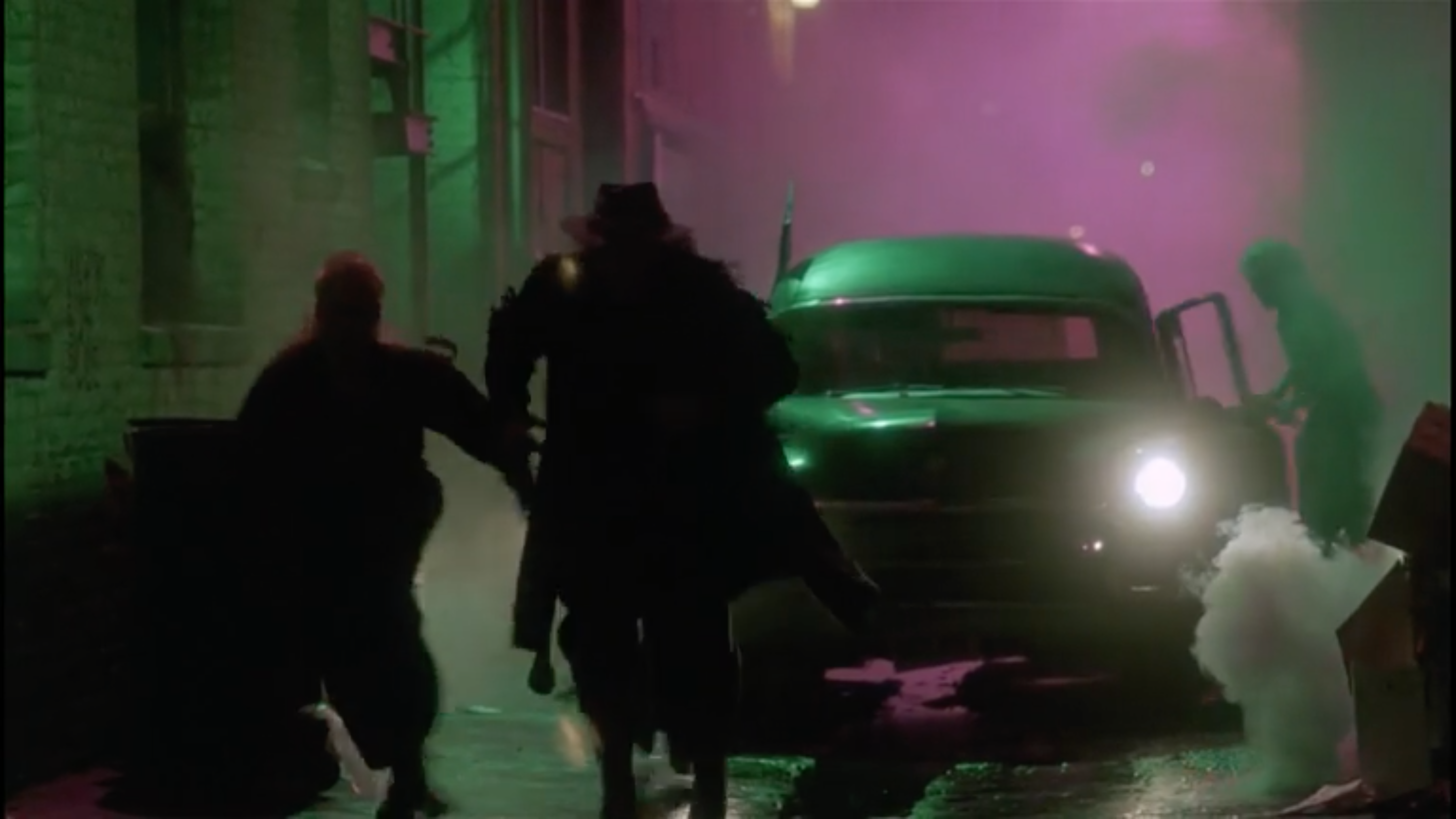 Course poursuite dans la nuit